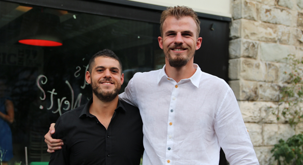 Matteo Scarpellini (l) and Stefano D’Albora (r), founders of Playtrip.